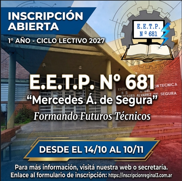 Inscripciones Abiertas a 1° Año  - CICLO 2027 -